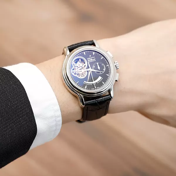 24H以内発送　銀河転生　青白カリヤドネ　スリーブ付き　おまけ付き　殿堂ゼロ 新品)ZENITH ゼニス クロノマスター エル・プリメロ グランド