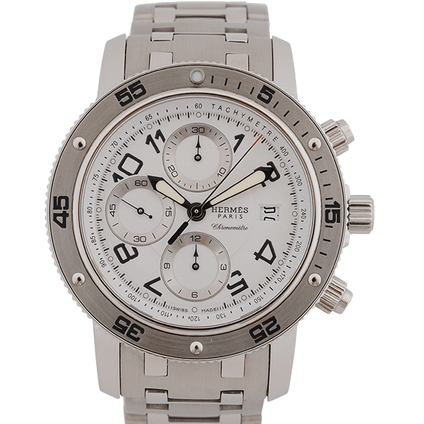 エルメス　クリッパークロノグラフ自動巻　CP2.910 楽天市場】☆箱付き【HERMES】エルメス クリッパーダイバー