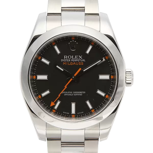 @。 様 ロレックス ミルガウス 116400GV Zブルー メンズ 時計 【中古