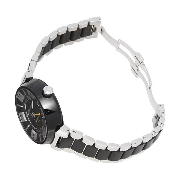 レンタル商品【Q113K】LOUIS VUITTON タンブール イン ブラック GMT