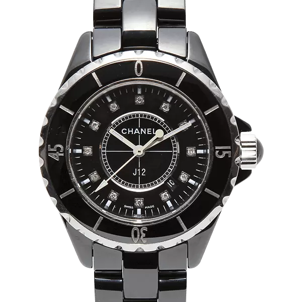 中古【H1625】シャネル（CHANEL） J12 33mm レディース 12Pダイヤ