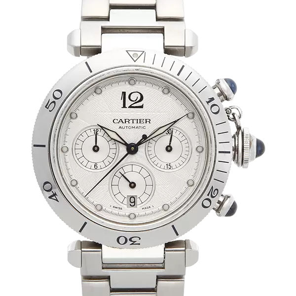 Cartier クロノグラフ 時計 レンタル商品【W31030H3】Cartier パシャC クロノグラフ｜カリトケ