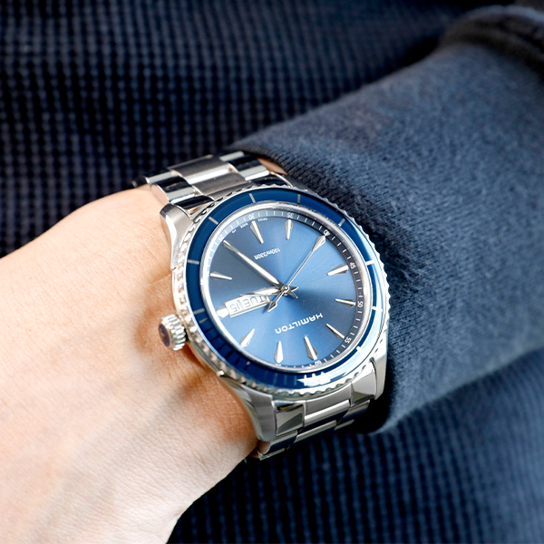 ハミルトン H375510ジャズマスター男性用シービューメンズ腕時計美麗2209世界ブランドのハミルトン