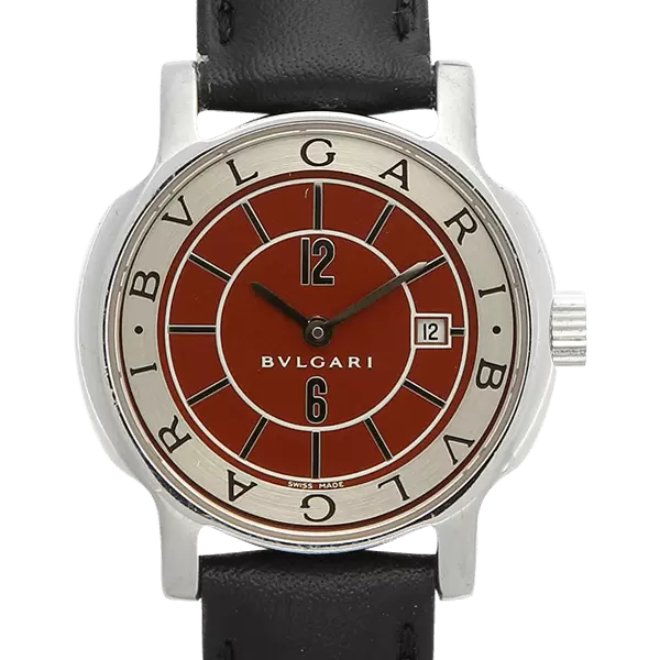 電池交換済 BVLGARI ブルガリ ソロテンポ クォーツ ST29S デイト ブルガリ ソロテンポ ST29S クオーツ 仕上/電池交換済