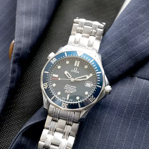 【※8/7 21時までの掲載】オメガ シーマスタープロ 中古)OMEGA オメガ シーマスター プロダイバーズ 300M ブルー