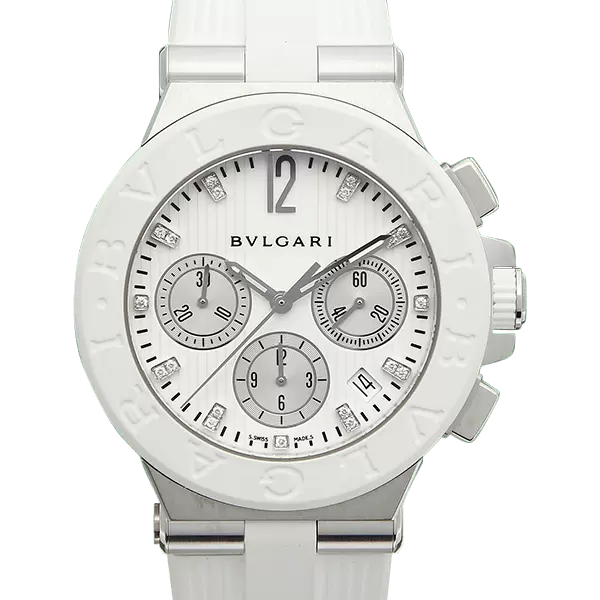 中古【DG40SCH】ブルガリ（BVLGARI） ディアゴノ クロノグラフ ダイヤ