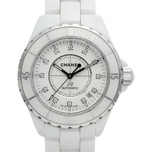 激安！美品 正規品 CHANEL J12 38mm 12Pダイヤ H1629 中古【H1629】シャネル（CHANEL） J12 38mm 12Pダイヤ｜カリトケ