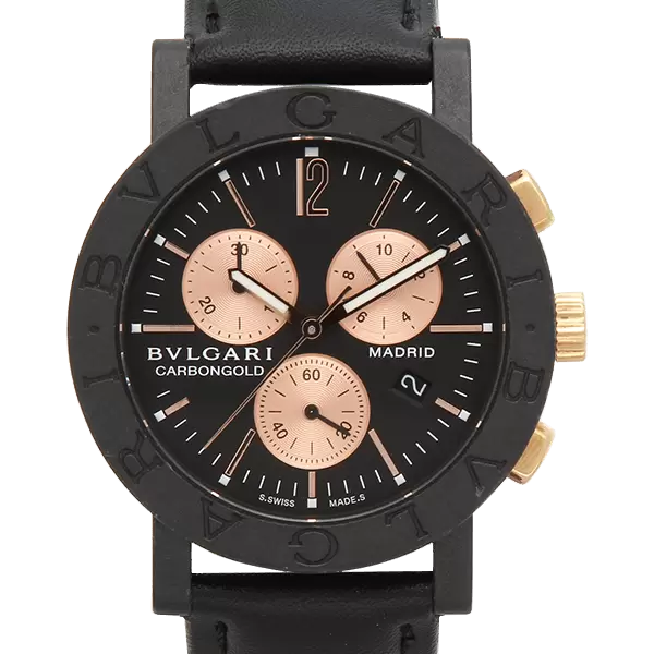 Benz☆プロフ必読‼️ 　BVLGARI ブルガリ 黒ブラック　フルレザー 楽天市場】ブルガリ BVLGARI ブルガリブルガリ クロノグラフ