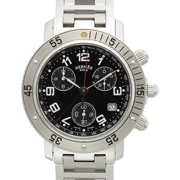 中古【CL2.910】エルメス（HERMES） クリッパー ダイバー クロノ